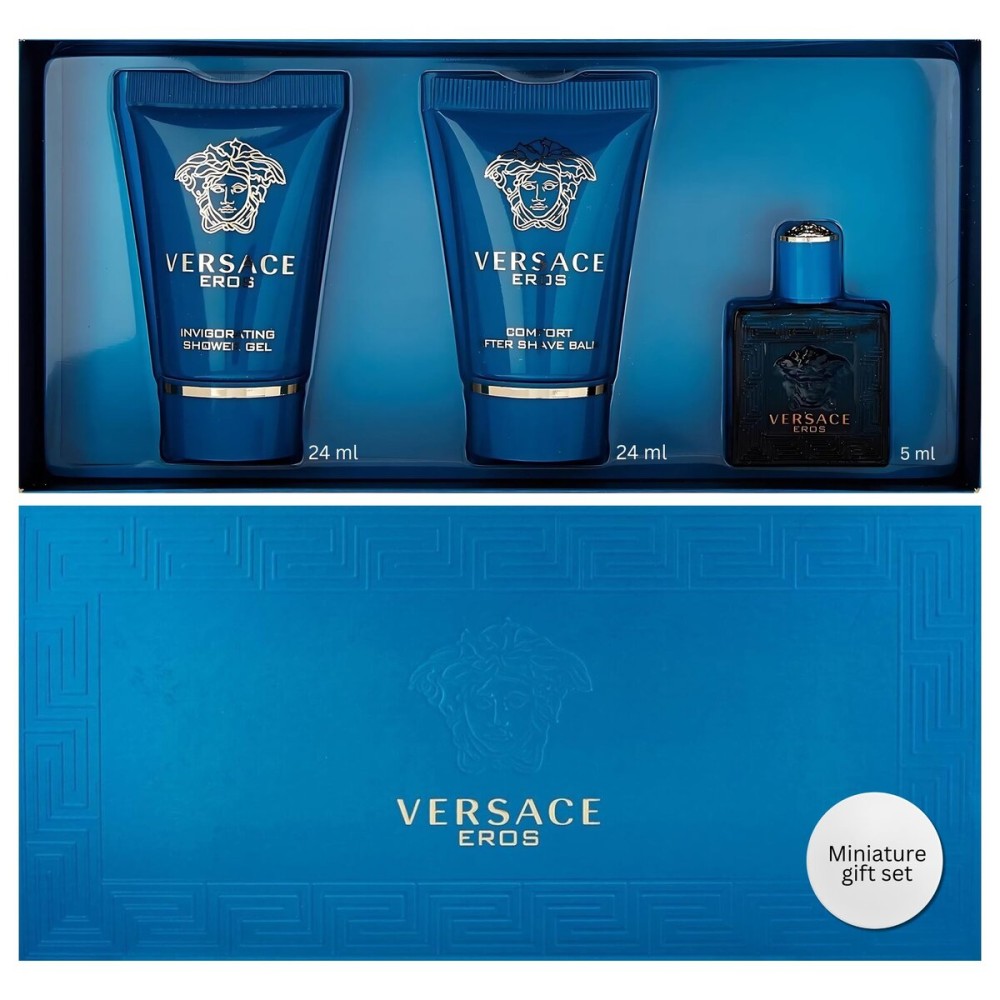Versace Eros Perfume for Men 3 Piece Mini Gift Set