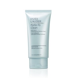 Este Lauder Perfectly Clean Multi-Action Cream Face Wash Cleanser/Moisture Mask | Ideal for Dry Skin, 5 Ounce