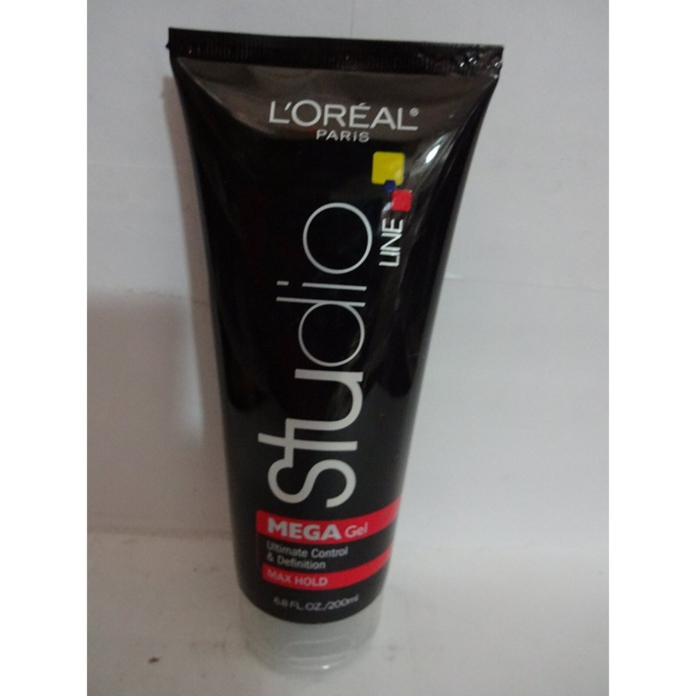 LOreal ParisStudio Line Head Lock Mega Hard Hold Gel 6.80 oz (Pack of 6)