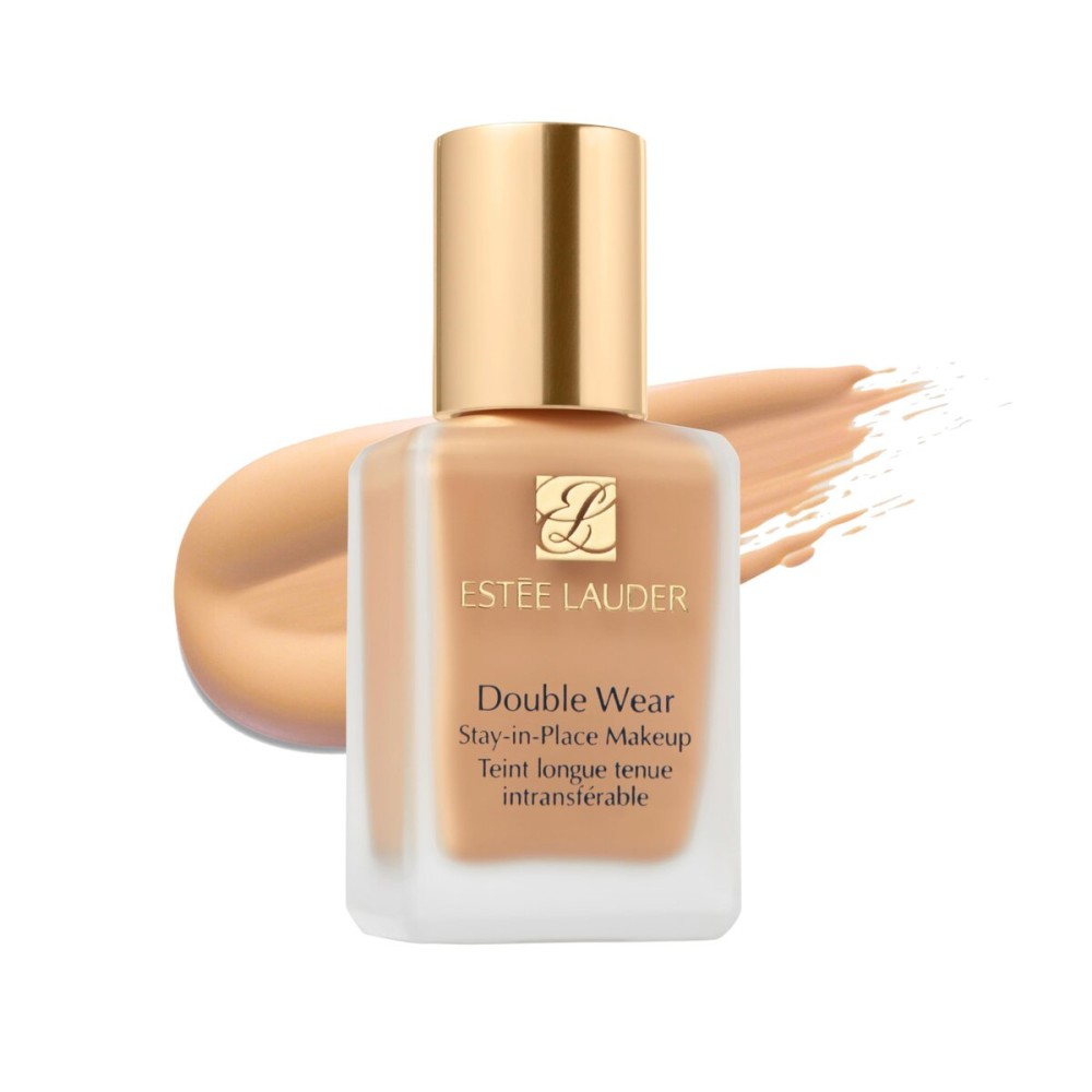 Este Lauder Double Wear Stay-in-Place 24-Hour Long-Wear Matte Foundation Makeup, 1 Fl Oz, 1W1 Bone