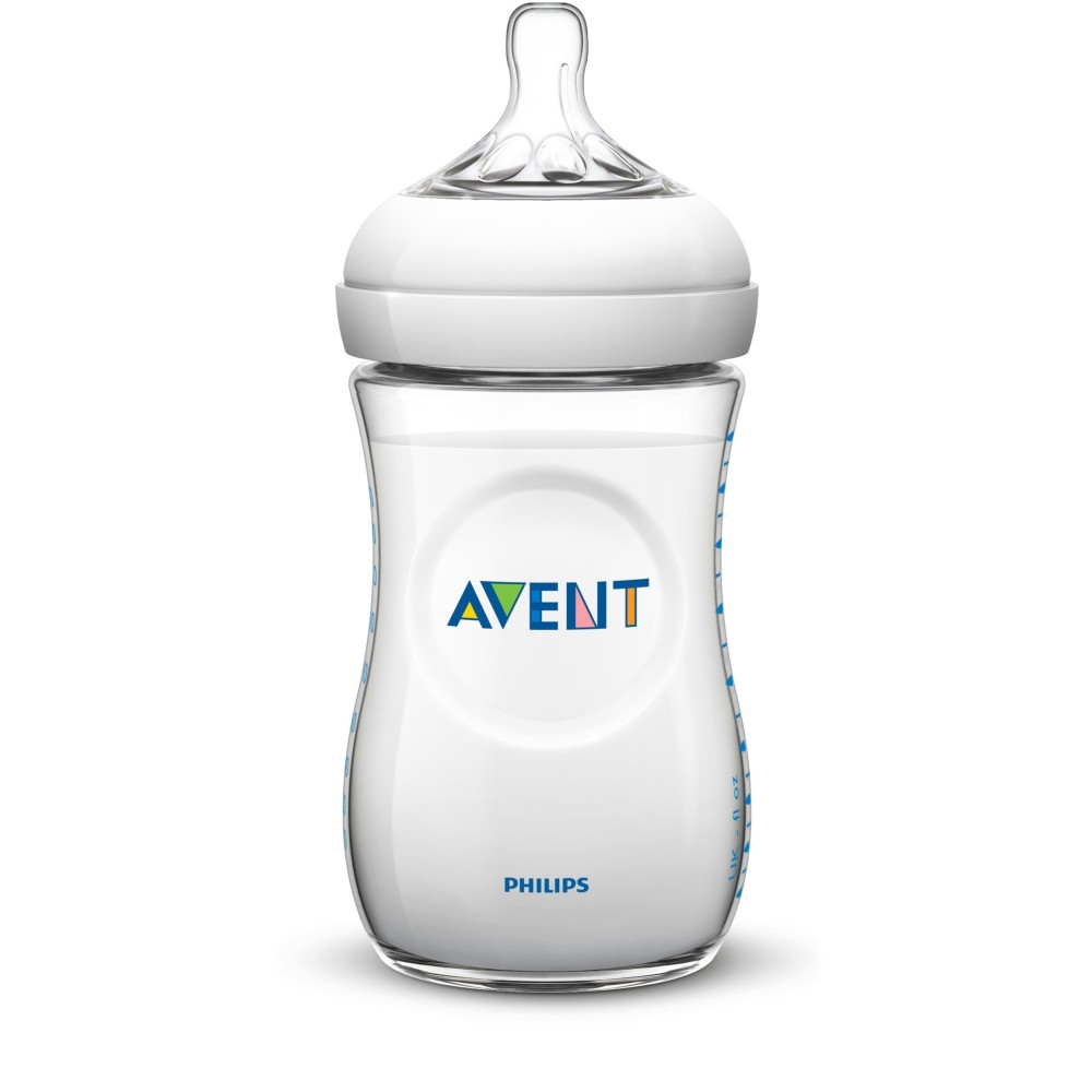 Philips Avent Natural Baby Bottles, Clear, 9 Ounce, (4 Pack)