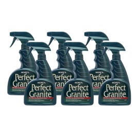 HOPE\'S Perfect Granite & Marble Countertop Cleaner, Stain Remover and Polish, Streak-Free, Ammonia-Free, 22 Ounce, Pack of 6