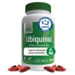 Health Thru Nutrition Ubiquinol 100mg 120 Softgels as Kaneka QH Reduced CoQ-10 | Stabilized - 3rd Party Tested | Enhanced Bioavailability | Cardiovascular & Mitochondria Function Support | Non-GMO