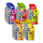 GU Energy Roctane Ultra Endurance Energy Gel, Vegan, Gluten-Free, Kosher, and Dairy-Free On-The-Go Sports Nutrition for Running, Biking, Hiking or Skiing, Assorted Flavors,24-Count