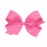 Wee Ones Girls\' Plain Wrap Classic Grosgrain Hair Bows on a WeeStay No-Slip Hair Clip, Handmade, Large, Hot Pink