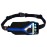 SPIbelt Running Belt for Women Men, Phone Holder for Running, Running Fanny Pack, Holder for Phone, Running Waist Pack, Adjustable Waist, [Fits All Phones]. Black with Blue Zipper