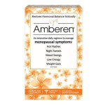 Amberen Menopause Supplement for Women, 120 Capsules, Clinically Proven, Helps Support Hormone Balance, Helps Relieve 12 Menopause Symptoms: Hot Flashes, Night Sweats, Mood Swings and More