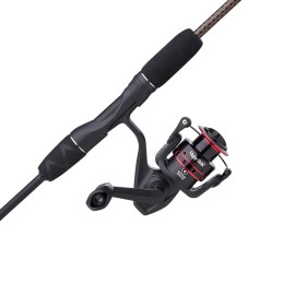 Ugly Stik GX2 Youth Spinning Reel and 5\'6 Fishing Rod Combo, Red/Gold, 2-Piece, Graphite and Fiberglass Rod with Clear Tip Design