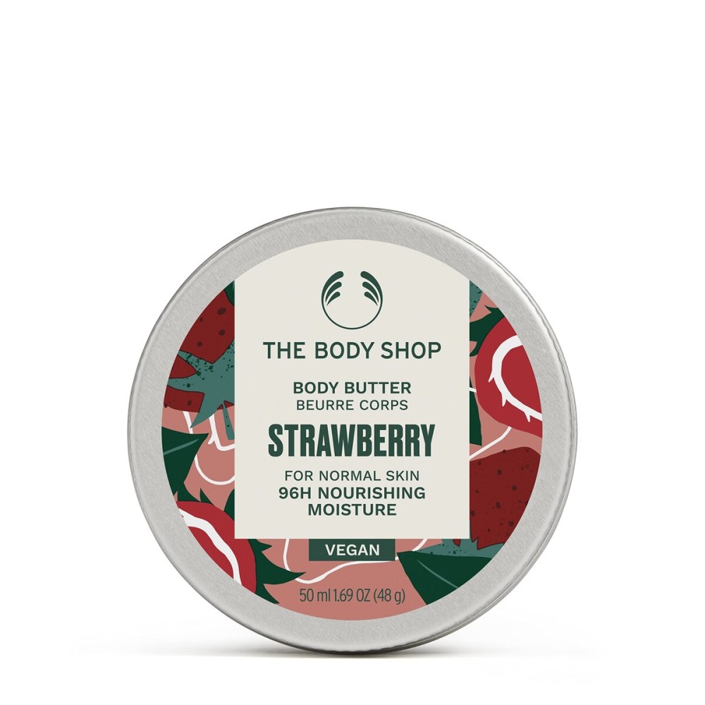 The Body Shop Strawberry Body Butter - Nourishing & Moisturizing Skincare for Normal Skin - Vegan - 1.69 Oz