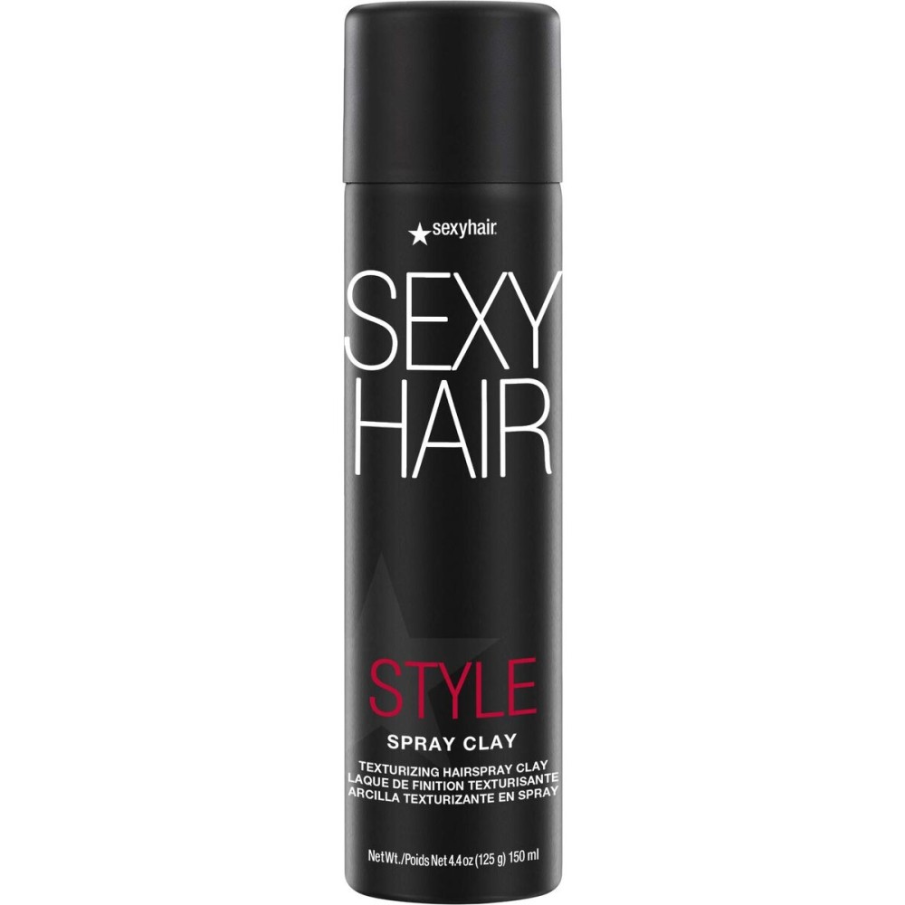 SexyHair Style Spray Clay Texturizing Hairspray Clay, 4.4 Oz | All Over Texture | Matte Finish | All Hair Types