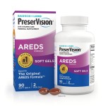 PreserVision AREDS Eye Vitamins, Multivitamin with Copper, Vitamin A, C & E, Zinc Supplements, 90 Softgels