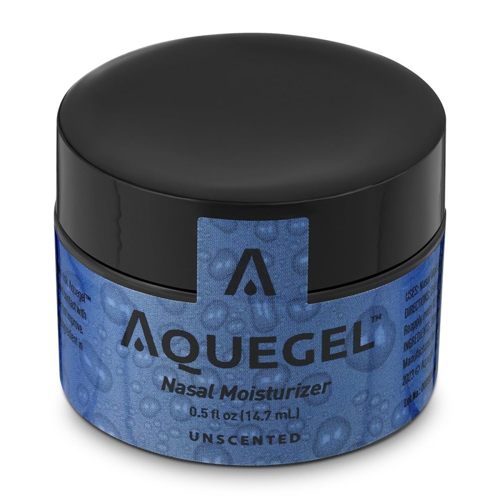 Aquegel Nasal Moisturizer (Original Unscented), 12-Hour Nasal Moisture Relief, Water Based Nose Gel, Oxygen Therapy Nasal Moisturizer, Dry Nose, Nasal Dryness, Nosebleeds, Cannula, Saline Nasal Gel