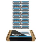 Dorco Pace 4 Pro - Four Blade Razor Shaving System - 16 Cartridges (No Handle)