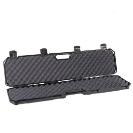Condition 1 42 Economy Rifle Case w/Foam - Lockable, Weather Resistant, TSA Friendly, Lightweight Hard Gun Case for Scoped Firearms - Black, Made in USA, Model 210