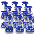 HOPE\'S Perfect Stainless Steel Cleaner and Polish, 22-Ounce, Streak-Free Self-Polishing Formula, Blocks Fingerprints, Pack of 12