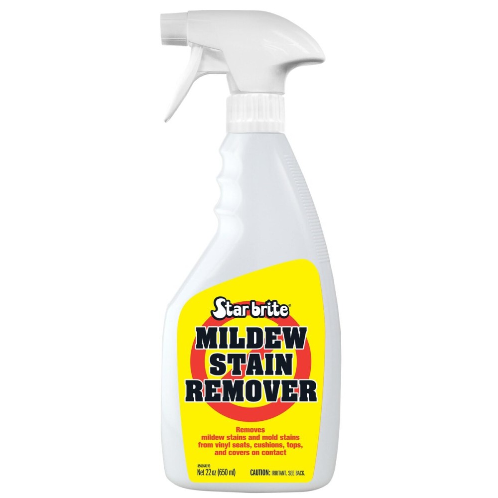 STAR BRITE Mold Stain & Mildew Stain Remover + Cleaner - Lifts Dirt & Removes Mildew Stains on Contact - 22 OZ Spray, clear (085616SS)