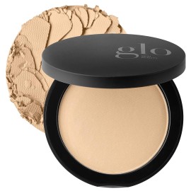 Glo Skin Beauty Pressed Base Powder Foundation Makeup (Golden Medium) - Flawless Coverage for a Radiant Natural, Second-Skin Finish