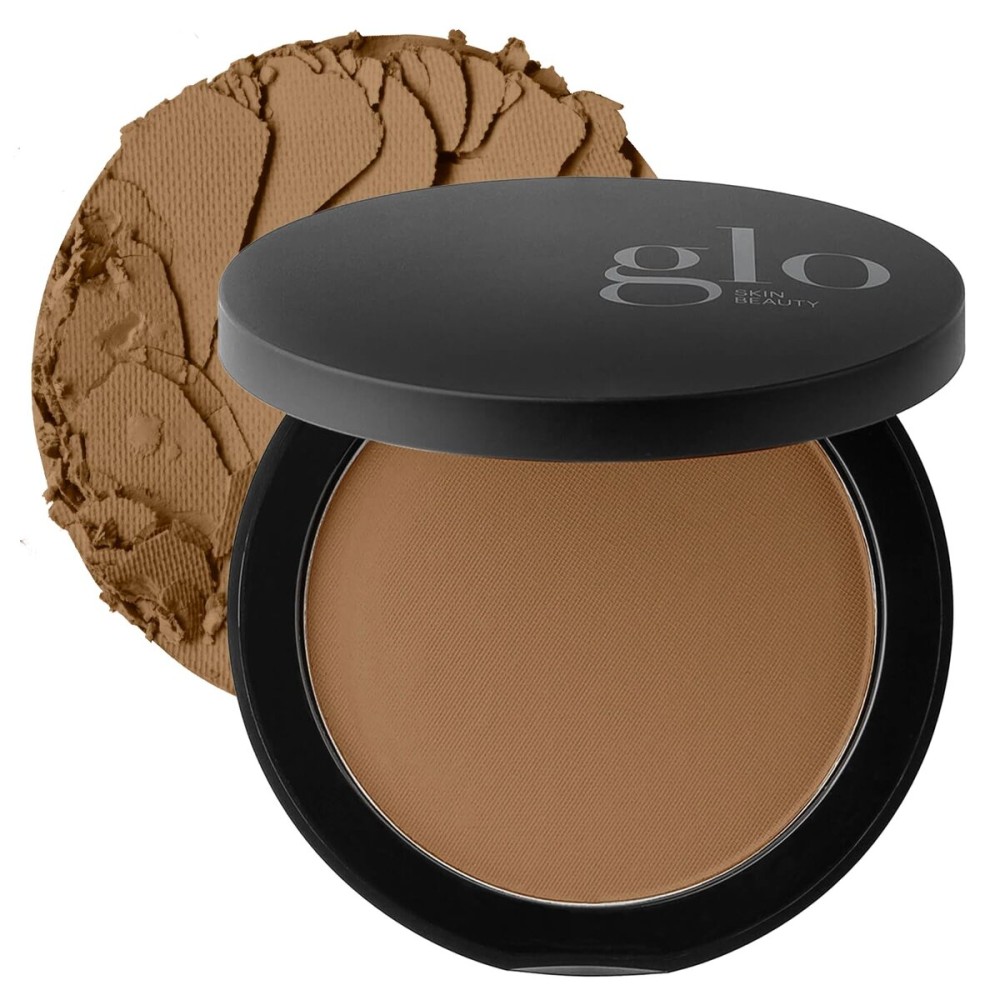 Glo Skin Beauty Pressed Base Powder Foundation Makeup (Chestnut Medium) - Flawless Coverage for a Radiant Natural, Second-Skin Finish