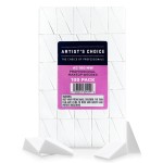 Artist\'s Choice 100 Pack Makeup Sponge Mini Applicator Wedges, Triangle Cosmetic Sponges for Foundation, Blush, Eye Shadow, Blending and Smoothing, Disposable, Latex Free