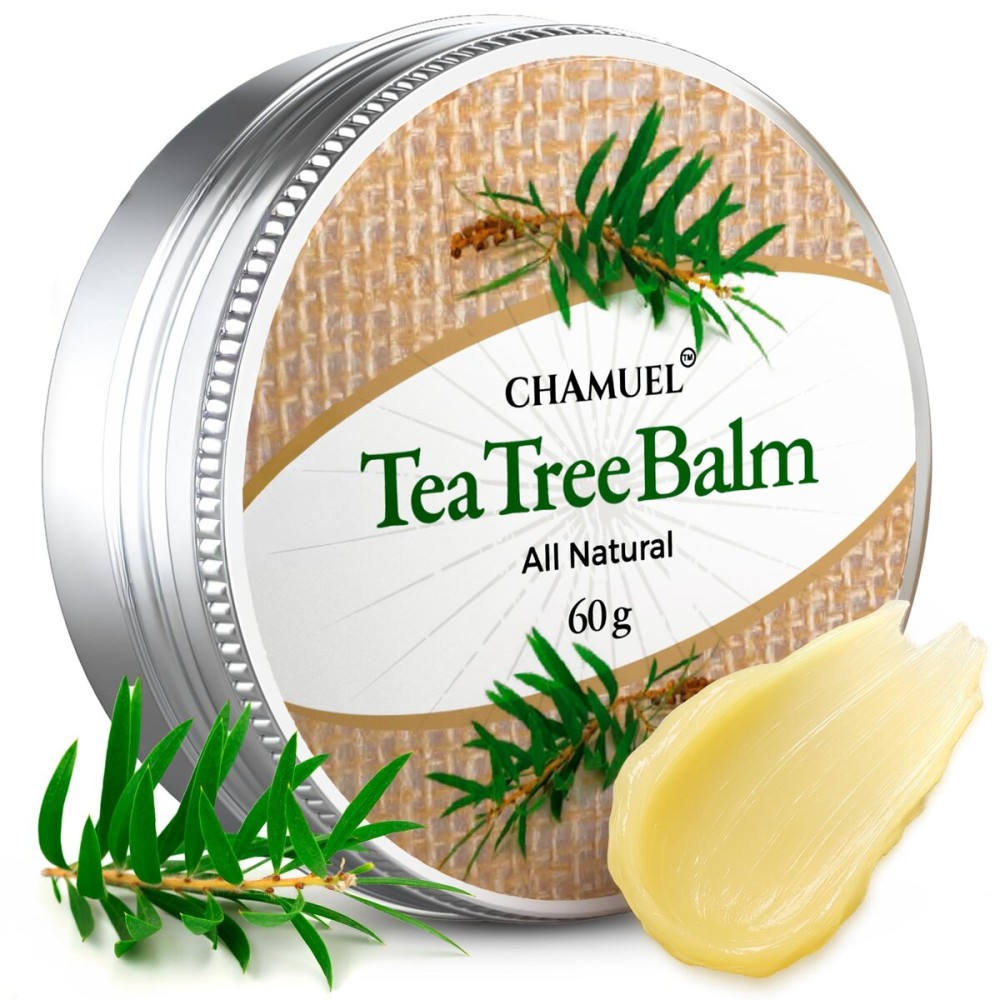 Tea Tree Oil Balm, Itchy Skin Relief for Soothing Rashes, Jock Itch, Athletes Foot, Folliculitis, Bug Bites. Natural Formula for Dry Sensitive Skin | Safe for All Ages 1pack