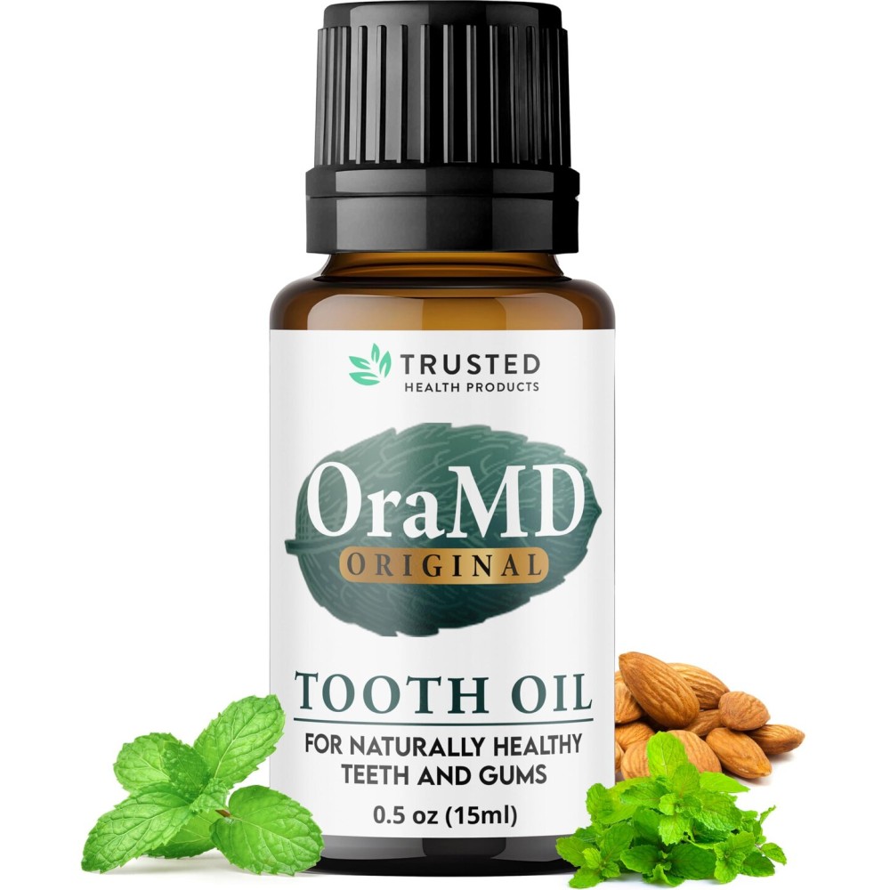 OraMD 4-in-1 Original Strength Tooth Oil- Clinically Tested Gum Disease Treatment, Gingivitis Treatment and Sensitive Teeth and Gums - All-Natural Solution (1-Pack)