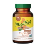 MegaFood Whole Body Turmeric Curcumin Supplement - Turmeric Supplement with Black Pepper & Vitamin C - 475 mg Curcuminoids Per Serving - Antioxidant & Immune Support - Vegan - 90 Tablets, 45 Servings