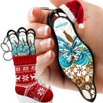 MUNIO Self Defense Keychain - Lightweight, Stylish & Portable Safety Tool for Women & Men - Non-Lethal Kubotan, Easy to Use, TSA Approved - Made in USA - Brownie Design