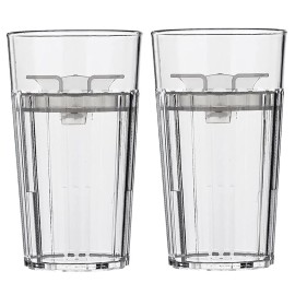 Reflo Smart Cup Bundle (Clear 2-Pack) Montessori Weaning Transition Training Cup, Slow-Spill Open-Rim Design, 360 Slow-Flow-Control, BPA-Free, Made in USA, E-Guide via QR Code