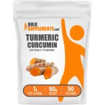 BulkSupplements.com Turmeric Extract Powder - from Turmeric Root, Curcumin Supplements, Turmeric Curcumin Powder - Gluten Free, 1g per Serving, 50g (1.8 oz) (Pack of 1)