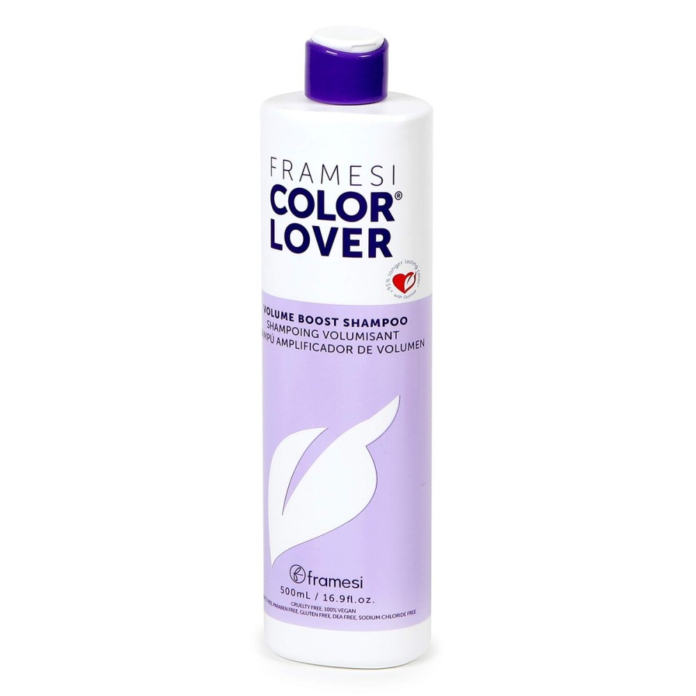 FRAMESI Color Lover Volume Boost Shampoo, 16.9 fl oz, Sulfate Free Shampoo with Quinoa and Aloe Vera, Color Treated Hair
