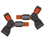 Versa Gripps Pro, Made in USA, Wrist Straps for Weightlifting Alternative, Best Training Accessory, SM, Orange