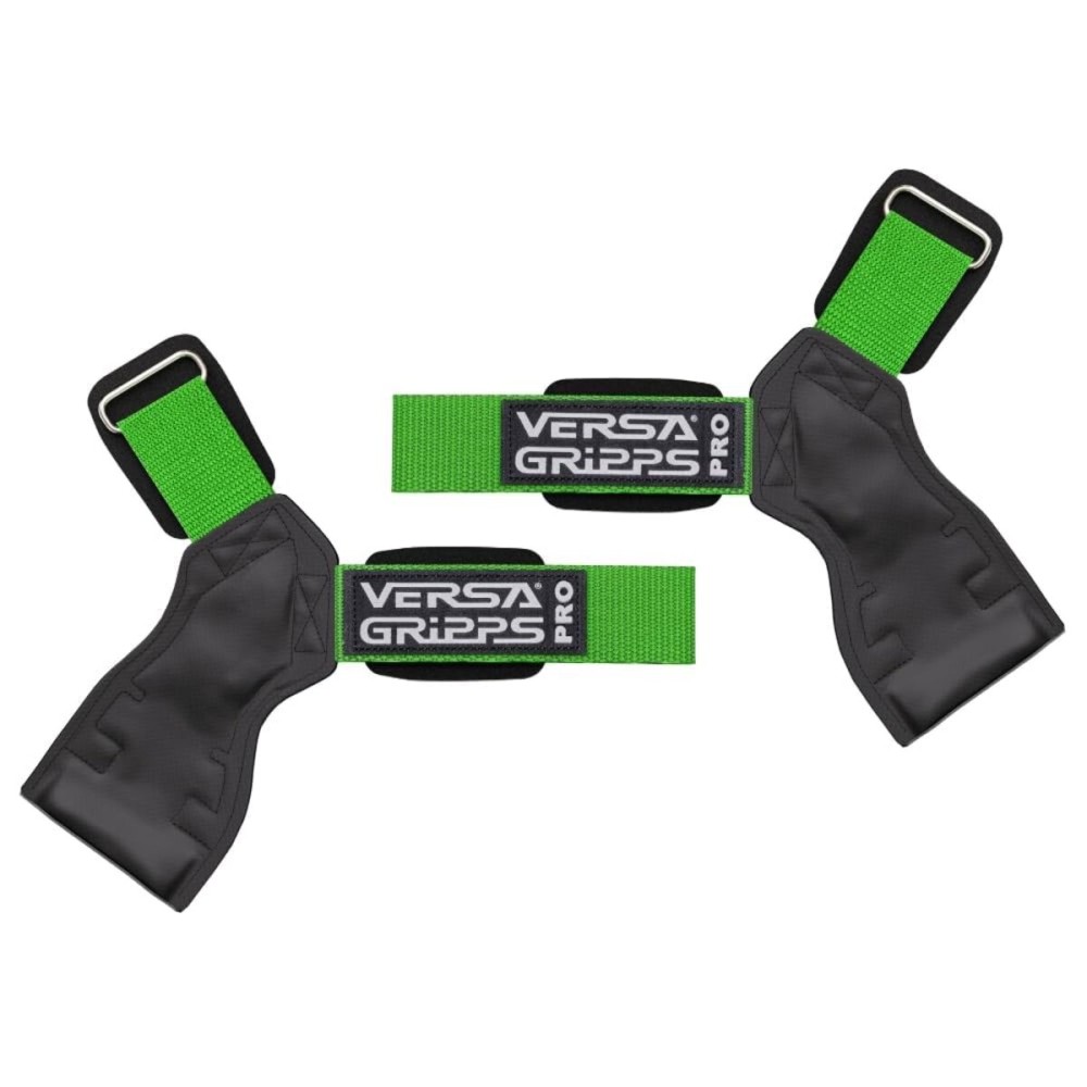 Versa Gripps Pro, Made in USA, Wrist Straps for Weightlifting Alternative, Best Training Accessory, XS, Lime