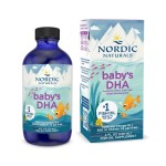 Nordic Naturals Babys DHA, Unflavored - 4 oz - 1050 mg Omega-3 + 300 IU Vitamin D3 - Supports Brain, Vision & Nervous System Development in Babies - Non-GMO - Servings May Vary