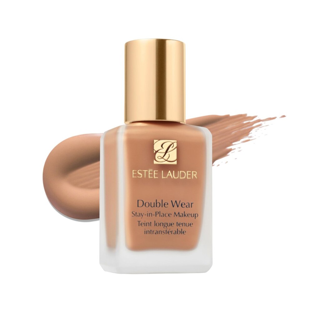 Este Lauder Double Wear Stay-in-Place 24-Hour Long-Wear Matte Foundation Makeup, 1 Fl Oz, 3C2 Pebble