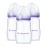 Lansinoh Anti-Colic Baby Bottles for Breastfeeding Babies, 8 Ounces, 3 Count, Includes 3 Medium Flow Nipples, Size M