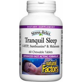 Natural Factors - Stress-Relax Tranquil Sleep - 60 Chewable Tablets