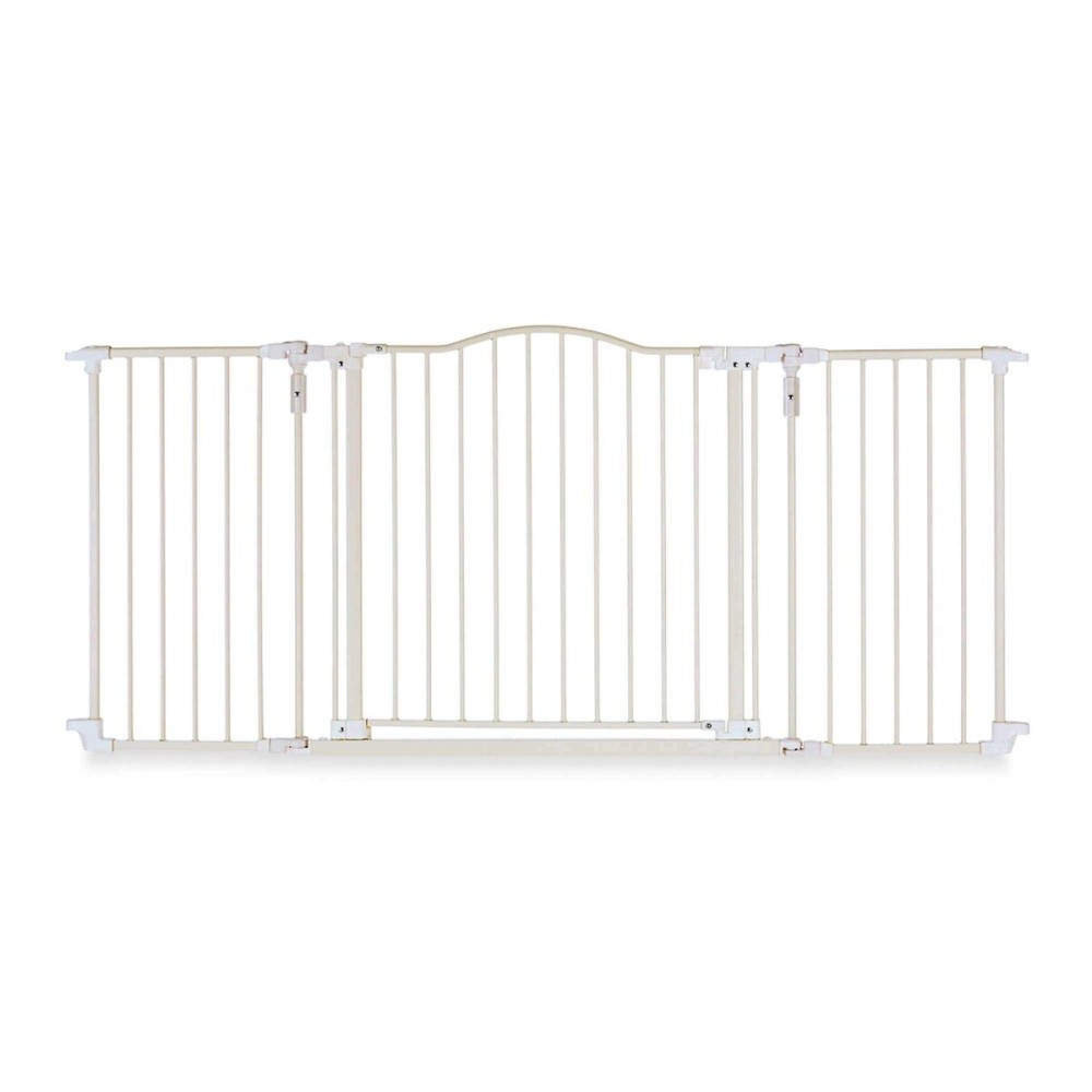 Toddleroo by North States - Deluxe Dcor Safety Gate: Extra Wide Baby Gate - Adjustable 38.3 to 72 Inches Wide - 30 Inches Tall - Taupe