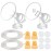 Maymom Breast Pump Kit Compatible with Medela Pump in Style Advanced Breastpumps NOT for Pump in Style with MaxFlow, 21 mm Breastshield