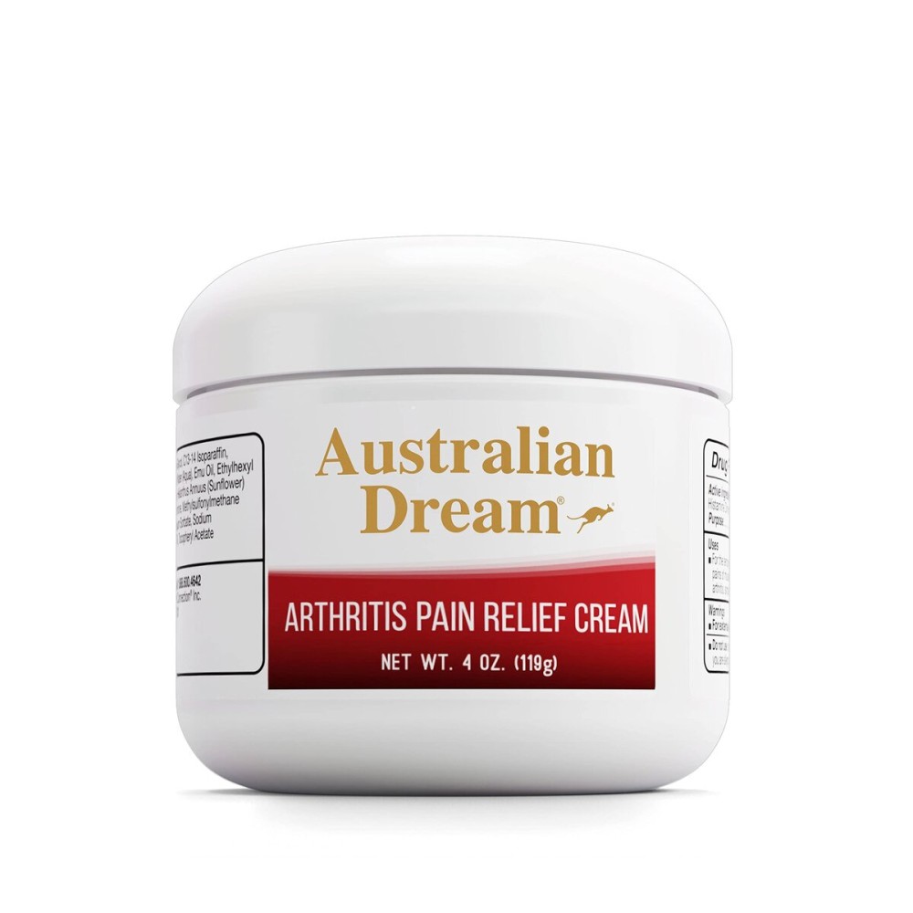 Australian Dream Arthritis Pain Relief Cream - Soothing & Non-Greasy - Powerful Topical Arthritis Pain Relief - Good for Muscle Aches or Joints - 4 oz Jar