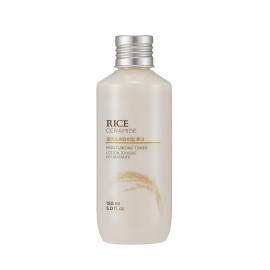 The Face Shop Rice Ceramide Moisturizing Toner - Rice Extract Rice Toner for Face - Strengthens Skin Barrier - Hydrating Targets Dryness - Lightweight Face Moisturizer - Glow Essence Korean Skin Care