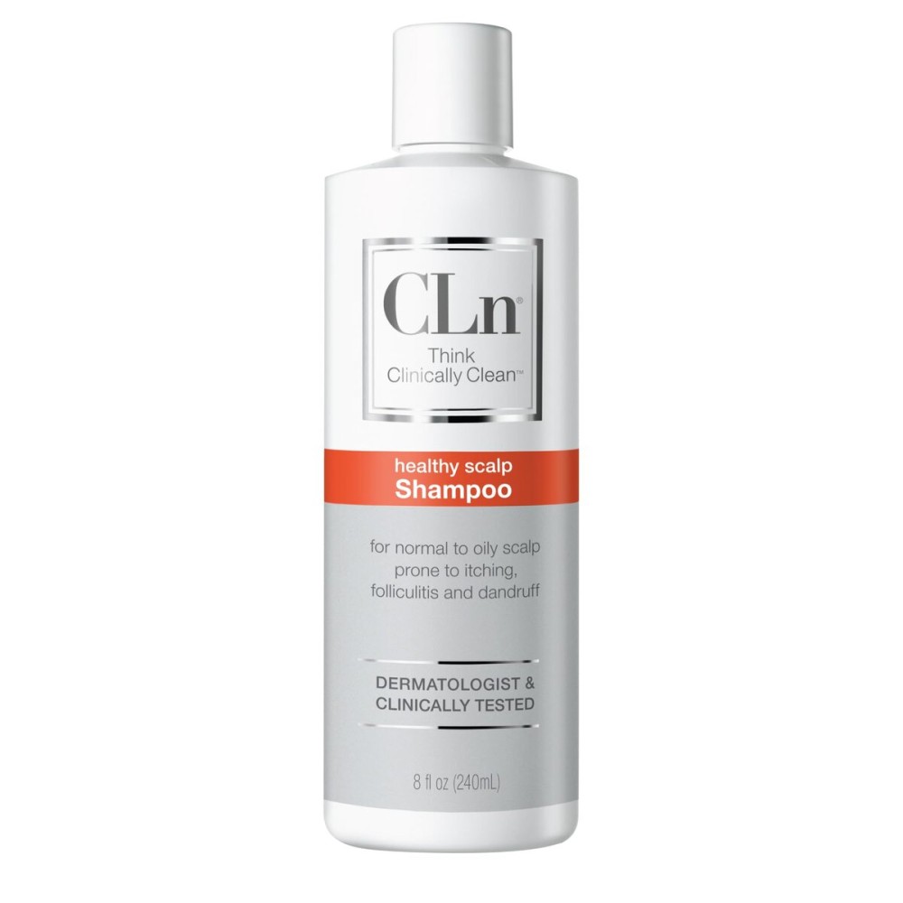 CLn Shampoo - Clarifying Formula with Salicylic Acid, for Normal to Oily Scalp Prone to Folliculitis, Dandruff, Itchy & Flaky Scalp, Fragrance-Free & Paraben-Free, 8 fl. oz.