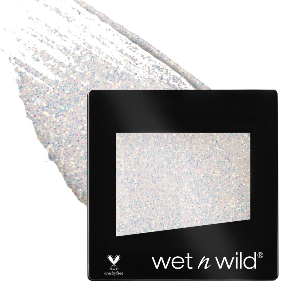 wet n wild Color Icon Eyeshadow Glitter - Ultra-Pigmented, Vitamin E Infused for a Silky-Smooth Moisturizing Application, Cruelty-Free & Vegan - Bleached
