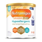 Enfamil Nutramigen Hypoallergenic Baby Formula with Iron, Lactose Free, Colic Relief from Cow\'s Milk Allergy Starts in 24 Hours, Brain Building DHA, Probiotic LGG for Immune Support, 12.6 Oz Can