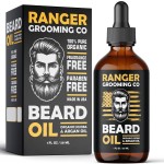 Leven Rose Beard Oil for Men and Beard Softener 100% Pure Natural for Bearded Men, Mustaches, and Moisturized Skin 1 oz by Ranger Grooming Co