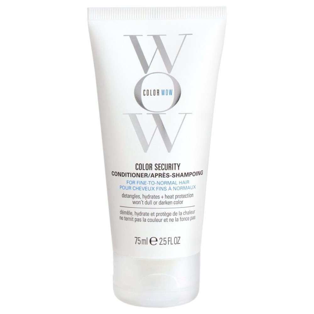 COLOR WOW Color Security Conditioner Fine-to-Normal, 2.5 fl oz - Weightless hydration for fine, thin, fragile hair, Detangles, nourishes + adds shine with Argan Oil, Color safe, Heat protection