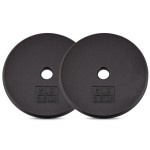 Yes4All 1-inch Cast Iron Weight Plates for Dumbbells - Standard Weight Disc Plates (5 lbs, Set of 2)