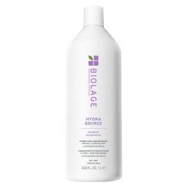 Biolage Hydra Source Shampoo - Softens, Moisturizes & Adds Shine, For Dry Hair, Infused with Micro-Filtered Aloe Vera & Fermented Hyaluronic Acid, Vegan & Paraben-Free, Packaging May Vary