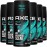 AXE Men Travel Deodorant, Aluminum-Free, Bodyspray, Apollo 6-Pack - 48H Anti-Sweat Protection, TSA-Approved Body Spray, 1 Oz Ea