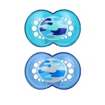 MAM Original Baby Pacifier, Nipple Shape Helps Promote Healthy Oral Development, Sterilizer Case, 2 Pack, 16+ Months, Camo/Boy
