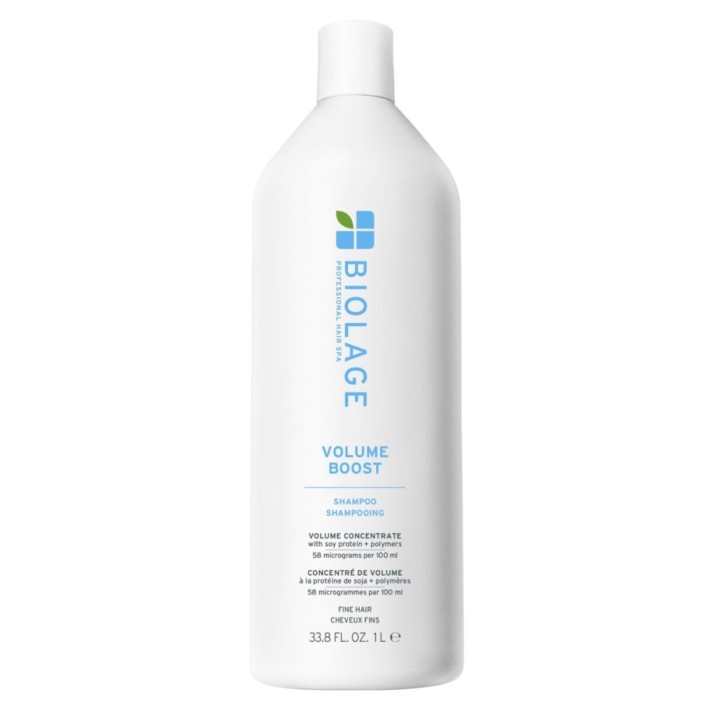 Biolage Volume Boost Shampoo - Long-Lasting Volume, Gently Cleanses, Adds Lightweight Shine To Fine Hair, Soy Protein & Polymers, Vegan, Paraben-Free, 33.8 Fl Oz